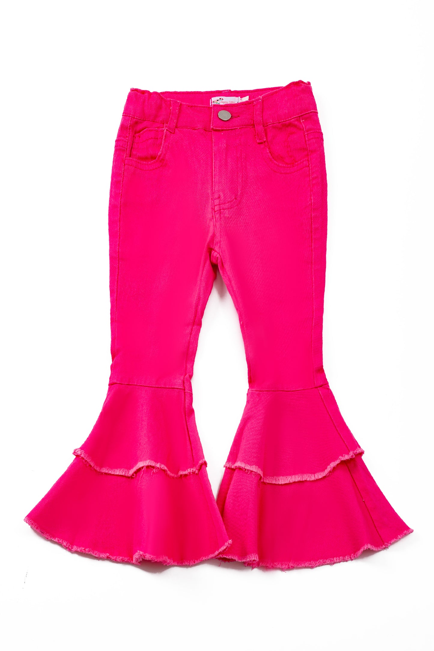 Hot Pink Denim Bell Bottoms